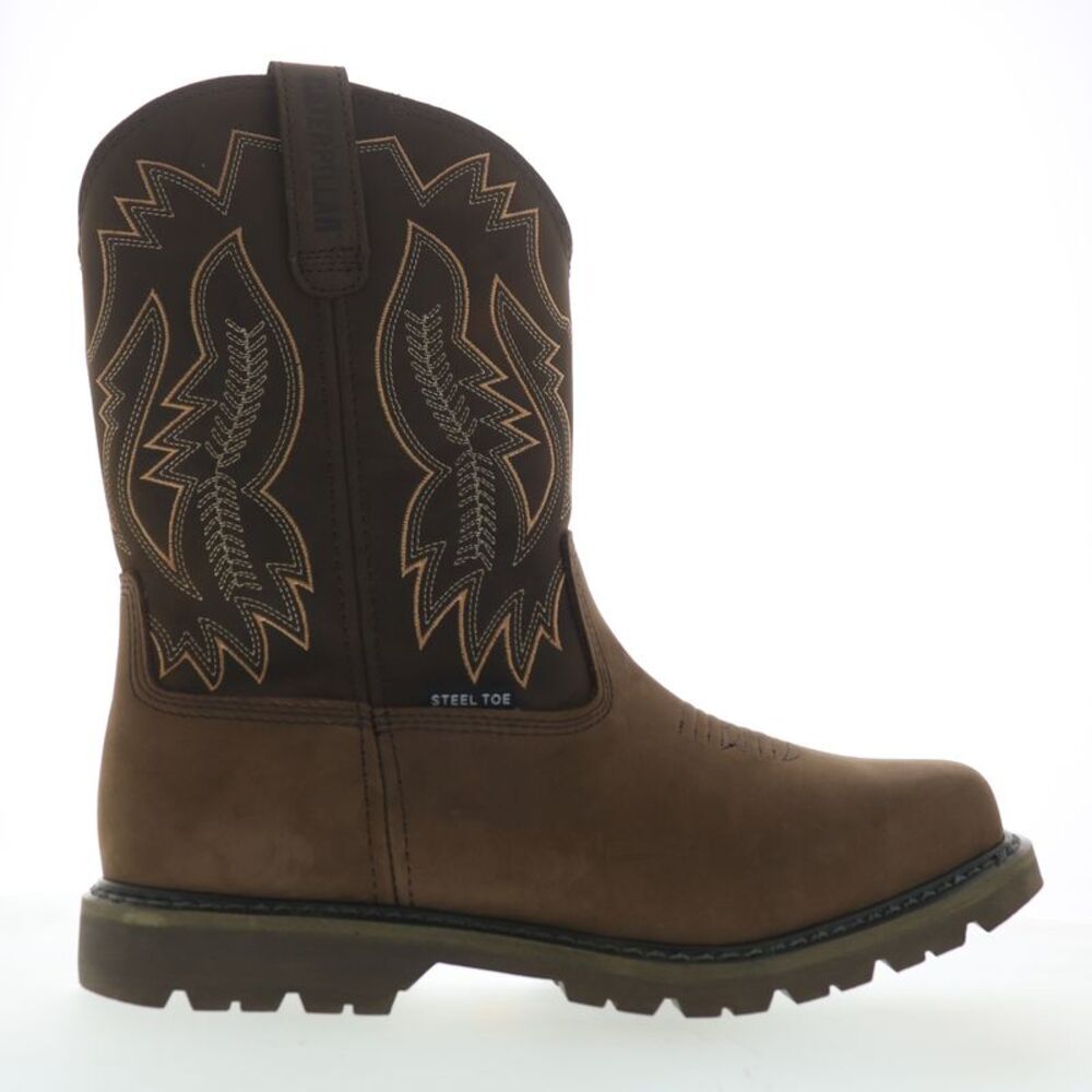 Caterpillar Mens Colorado Frontier Steel Toe Brown Boots (NWT)